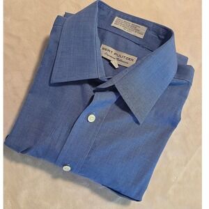 Vintage Bert Pulitzer Dress Shirt Blue Oxford Officecore Old Money Prep M